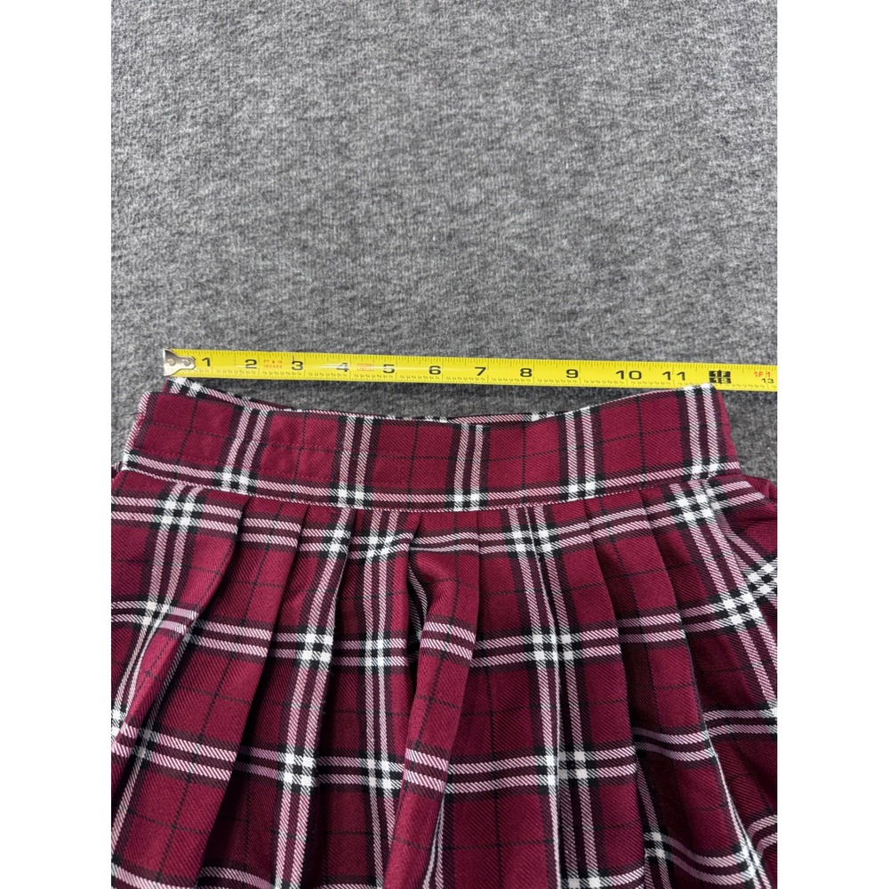 Spirit Halloween Red Plaid Pleated Mini Skirt Adult Small Costume Cosplay - Picture 6 of 6